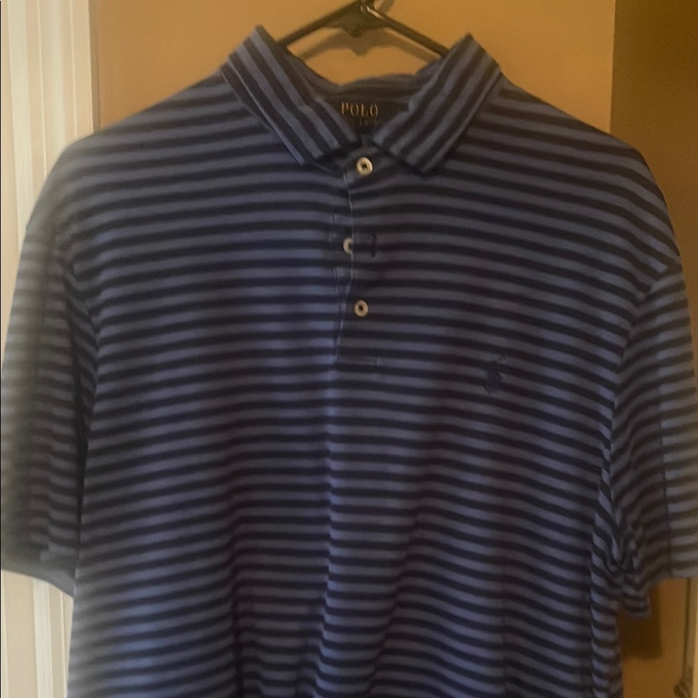 Polo by Ralph Lauren Blue Striped Polo Shirt